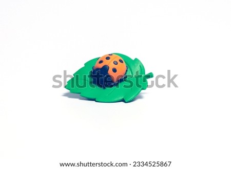 A ladybug on leaf toy
