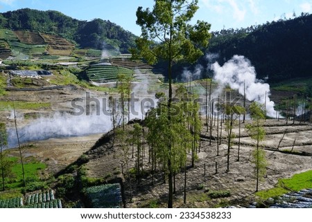 Sikidang Crater in the Dieng Mountains