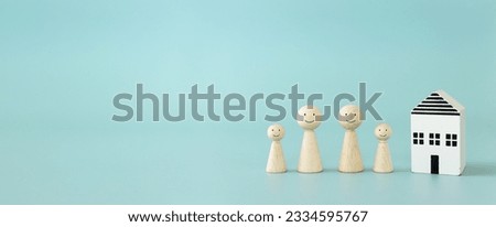 Concept image of family, communication and home Royalty-Free Stock Photo #2334595767