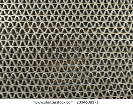 Close up view of rubber mat