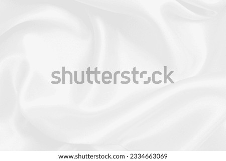 White fabric texture background, detail of silk or linen pattern. Royalty-Free Stock Photo #2334663069