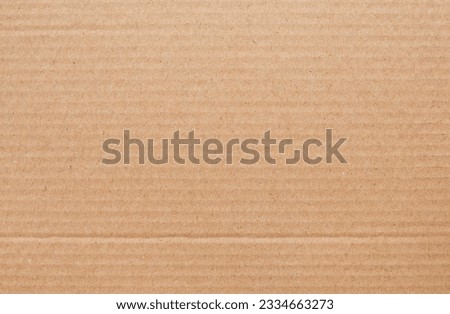 Cardboard sheet texture background, detail of recycle brown paper box pattern. Royalty-Free Stock Photo #2334663273
