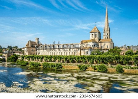 View at the Abbey of Saint Savin in Saint Savin sur Gartempe village in France Royalty-Free Stock Photo #2334674605