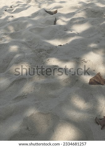 The sand in the island in Thailand.