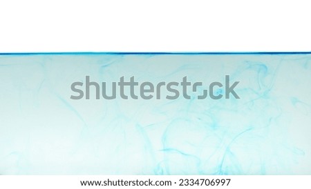 Color or ink in water on white background,Abstract smoke pattern,Colored liquid dye,Splash paint 