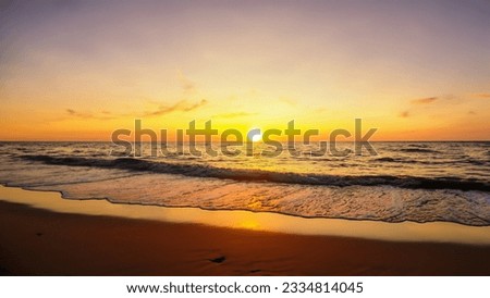 Amazing sunset ocean waves photo collection
