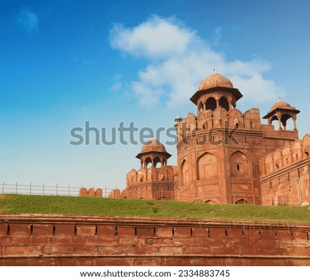 View of Lal Qila - Red Fort in Delhi, India