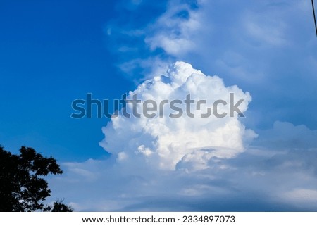 Beautiful of ske in blue color and the cloud so beautiful.concept picture nature of sky from Thailand.