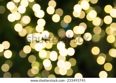 circular bokeh background of Christmas light