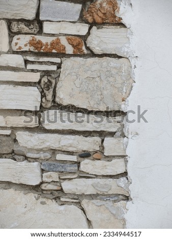 the beautiful decorative stone wall