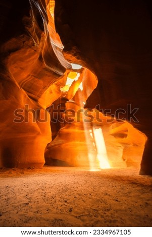 Light Beam At Upeer Antelope Canyon