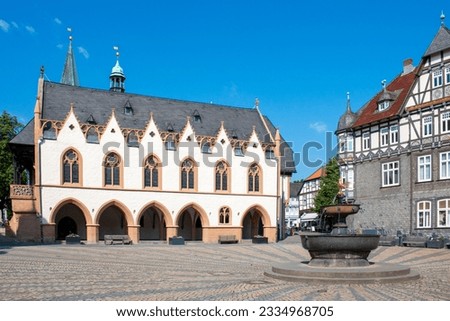 historical city hall (Rathaus) Goslar Lower Saxony (in german Niedersachsen) Germany Royalty-Free Stock Photo #2334968705