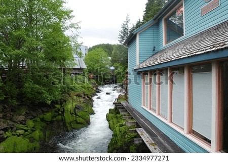 Creek Street in Ketchican, Alaska Royalty-Free Stock Photo #2334977271