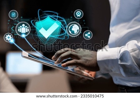 "Ensuring Cyber Security: A Standard Quality Control Collage Concept" Royalty-Free Stock Photo #2335010475