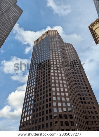 USA business city Boston MA skyscrapers