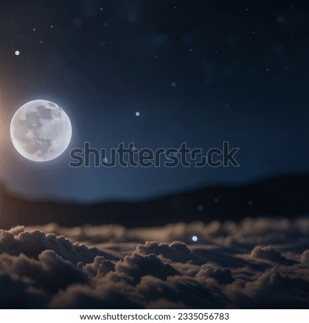 picture of the moon at night