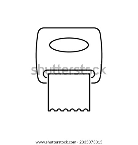 paper towel dispenser icon design. isolated on white background. vector illustration
 Royalty-Free Stock Photo #2335073315