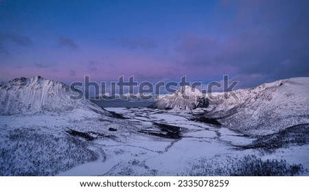 High Mountains and Hills at River Side with Cloudy Sky