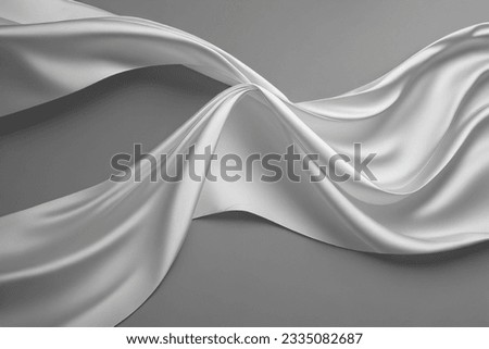 This mesmerizing photograph captures the timeless allure of a plain white silk fabric, radiating elegance through its simplicity. The meticulously woven threads create a velvety-smooth texture, inviti Royalty-Free Stock Photo #2335082687