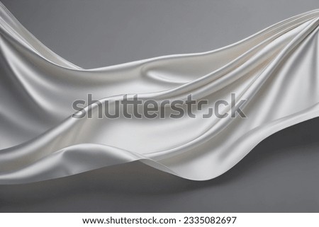 This mesmerizing photograph captures the timeless allure of a plain white silk fabric, radiating elegance through its simplicity. The meticulously woven threads create a velvety-smooth texture, inviti Royalty-Free Stock Photo #2335082697