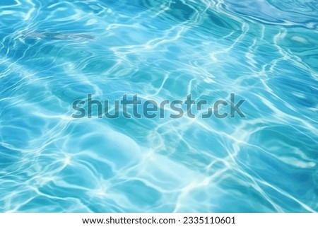 Surface of water blue swimming pool background.