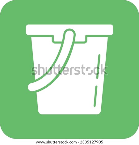 Water Bucket vector icon. Can be used for printing, mobile and web applications.