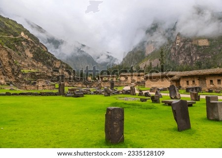 Ollantaytambo, Inca ruins of Ollantaytambo, Sacred Valley of the Incas in Peru, South America Royalty-Free Stock Photo #2335128109