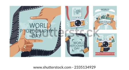 world photography day social media post template Royalty-Free Stock Photo #2335134929