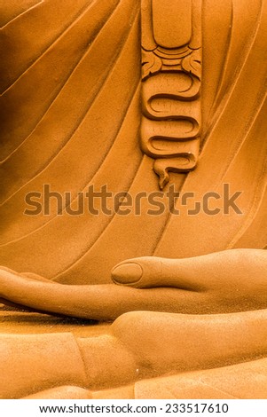 Close up Buddha statue