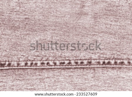 Jeans texture background with stitch