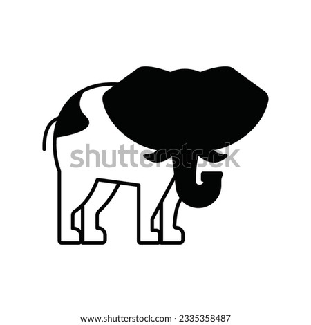 Loxodonta Vector icon which can easily modify or edit

