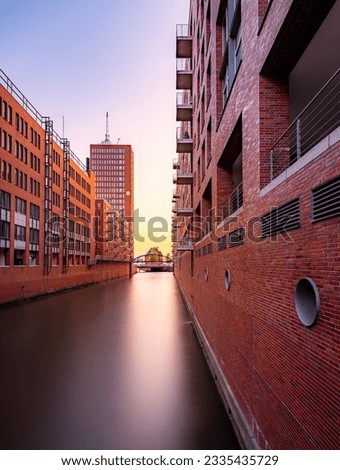 Hamburg's Speicherstadt: Striking Architecture of Columbus Haus with other City Buildings