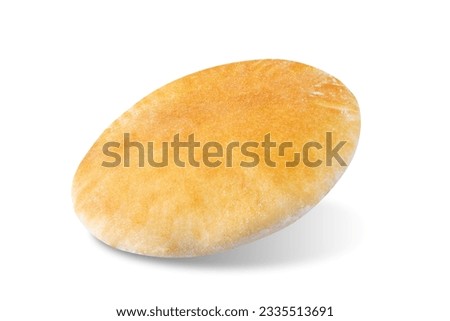 Pita bread on a white isolated background. toning Royalty-Free Stock Photo #2335513691