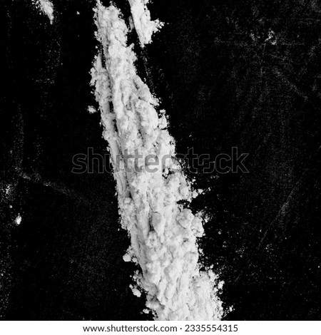 White powder isolated overlay on black background. Royalty high-quality free stock photo image of flour explosion freeze stop motion object design