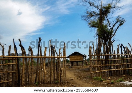 House of traditional farmer at West Nusa Tenggara