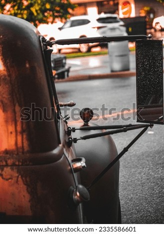 Picture of Rat Rod Classic cars during a show