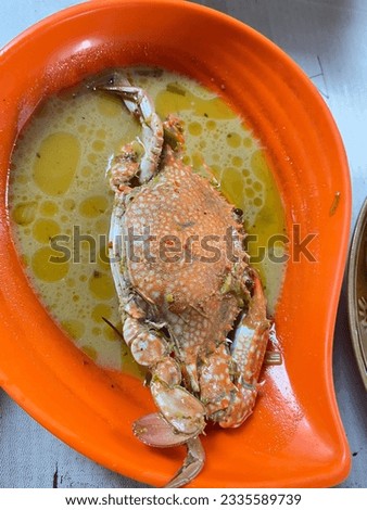 Crab Curry Seafood Culinary from Indonesia Royalty-Free Stock Photo #2335589739