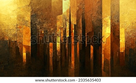 gold Abstract mosaic background, gold polygon background, abstract background Royalty-Free Stock Photo #2335635403