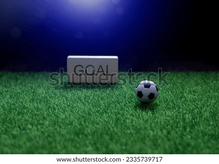 football goal , soccer live score , sport betting concept