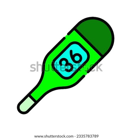 vector icon logo design medical equipment thermometer
