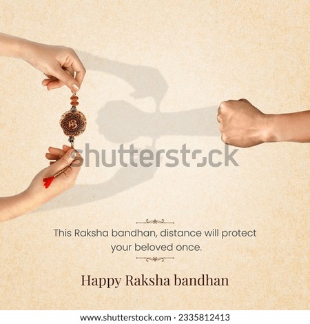 Rakhi for Indian festival of brother and sister bonding celebration
Happy Raksha bandhan Royalty-Free Stock Photo #2335812413