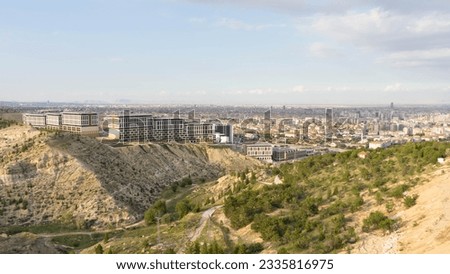Landscape picture of the city of Konya in Turkey Anatolian Plateau