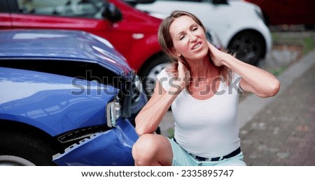 Car Injury Whiplash. Pain After Auto Accident Royalty-Free Stock Photo #2335895747
