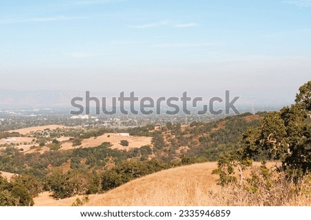 View of the south bay area from the Rancho San Antonio Preserve.