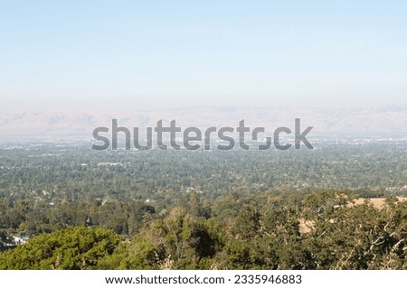 View of the south bay area from the Rancho San Antonio Preserve.