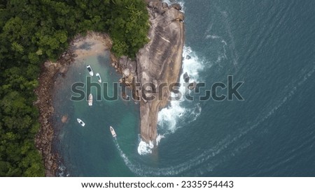 Aereal shots of ilha grande, an island off the coast of Angra dos Reis, Rio de Janeiro. Several count of drone pictures of tropical beach shots. 
