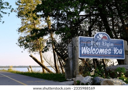 Port Elgin welcomes you sign on the trail