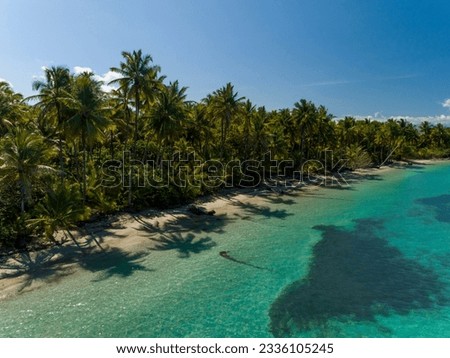 Aerial view of Boca del Drago beach, Bocas del Toro, Panama - stock photo Royalty-Free Stock Photo #2336105245