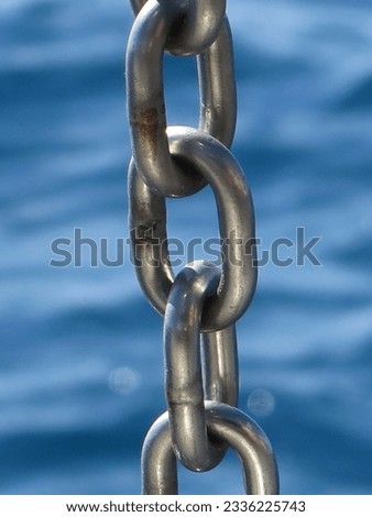 Links in a stainless steel chain