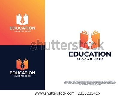 Education logo design template. school logo vector.